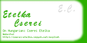 etelka cserei business card